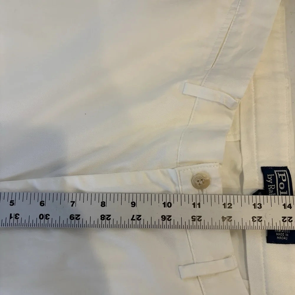 Polo‎ Ralph Lauren Mens Chino Pants Size 36 X 30 White Golf Resort Nautical